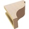 Ekena Millwork 4"W x 8"D x 8"H Classic Garner Rough Cedar Woodgrain TimberThane Corbel, Primed Tan CORUR04X08X08GARRCPR - alternate 5
